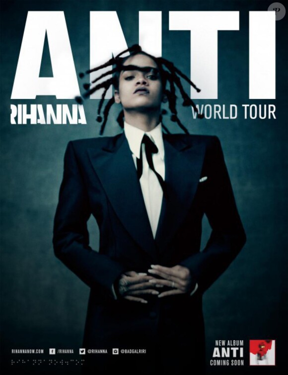 "Anti World Tour", affiche de la tournée 2016 de Rihanna.