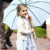 La princesse Estelle de Suède lors de l'anniversaire de la princesse Victoria à Oland. Le 14 juillet 2015