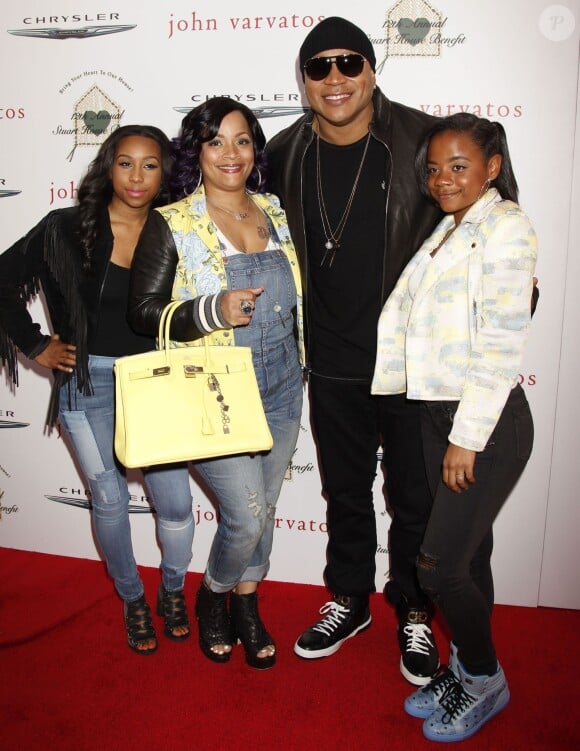 LL Cool J en famille à la journée caritative "Stuart House" à Los Angeles, le 26 avril 2015