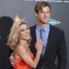 Chris Hemsworth et sa femme Elsa Pataky - Avant-première du film Au coeur de l'océan à Madrid le 3 décembre 2015