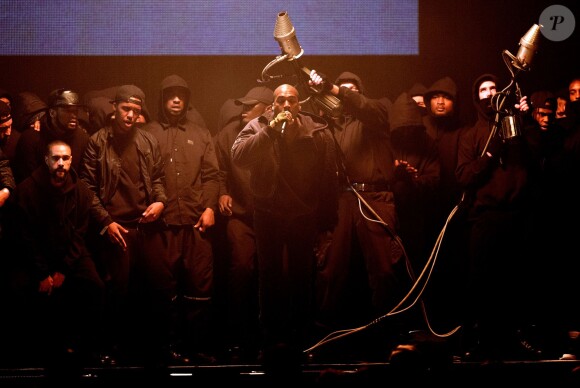 Kanye West - Scène des "BRIT Awards 2015" à Londres, le 25 février 2015.