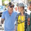 Justin Bieber et son père, à Miami, le 22 janvier 2014.