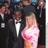 © ABACA. 26025-28. Monaco, 22/5/2001. British footballer Dwight Yorke and gilfriend Katie Jordan Price arriving at the Laureus Sports Awards at the Monte-Carlo Beach Club.24/05/2001 - 