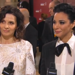 Loubna Abidar et Juliette Binoche aux César 2016