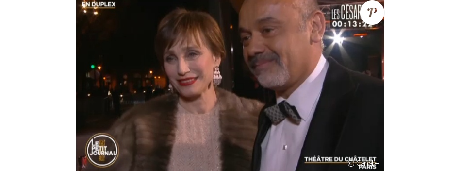 Kristin Scott Thomas Et Son Nouveau Compagnon Kristin Scott Thomas - 41e cérémonie des César à Paris le 26 février