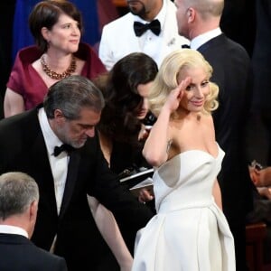 Lady Gaga lors de la 88ème cérémonie des Oscars au Dolby Theatre à Hollywood. Le 28 février 2016