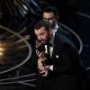 Sam Smith (right) and Jimmy Napes accept the Oscar for Best Original Song for "Writing's On The Wall" from "Spectre" during the 88th annual Academy Awards at the Dolby Theatre in Hollywood, Los Angeles, CA, USA on February 28, 2016. Photo by Robert Deutsch/USA TODAY NETWORK/DDP USA/ABACAPRESS.COM29/02/2016 - Los Angeles