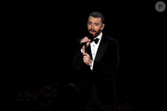 Sam Smith performs Writings On The Wall from Spectre during the 88th annual Academy Awards at the Dolby Theater in Los Angeles, CA, USA, February 28, 2016. Photo by Robert Deutsch/USA Today Network/DDP USA/ABACAPRESS.COM29/02/2016 - Los Angeles