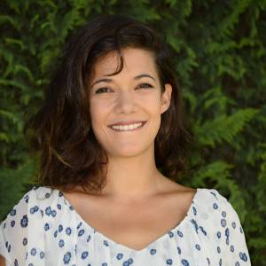 Mélanie Doutey au photocall du film "Post partum"lors du 8e Festival du Film Francophone d'Angoulême, le 29 août 2015.