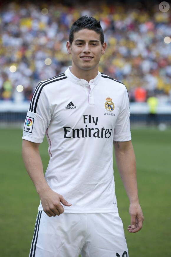 James Rodriguez, à Madrid le 22 juillet 2014.