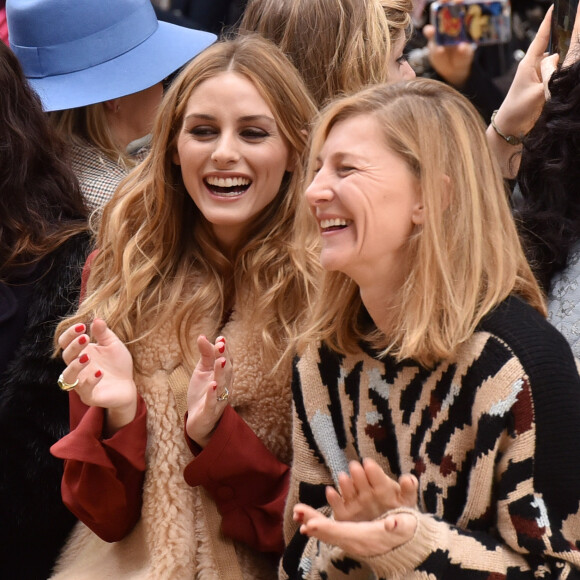 Olivia Palermo et Elizabeth Von Guttman au défilé Chloé au Grand Palais. Paris, le 3 mars 2016.