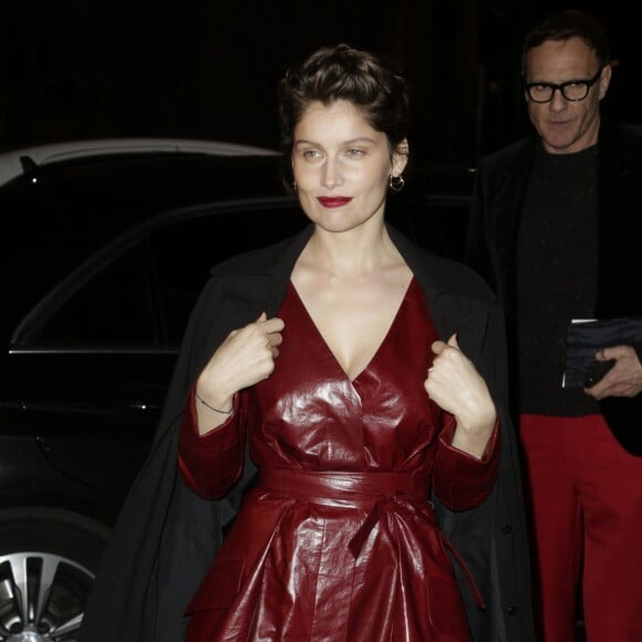 Laetitia Casta au Grand Palais lors du défilé Nina Ricci. Paris le 5 mars 2016.