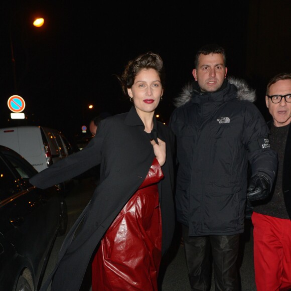 Laetitia Casta au Grand Palais lors du défilé Nina Ricci. Paris le 5 mars 2016.