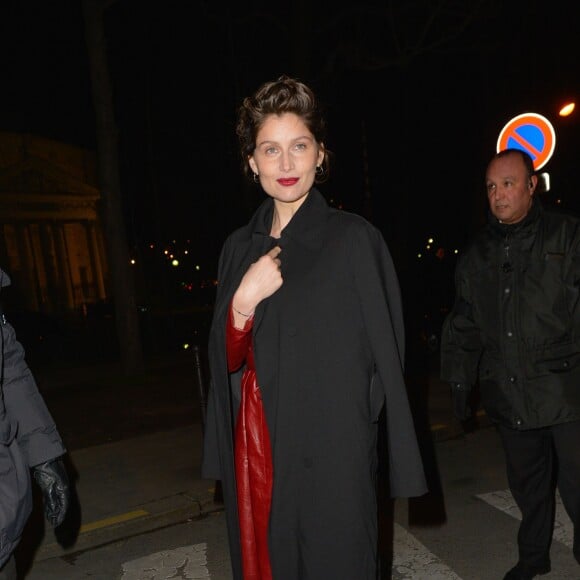 Laetitia Casta au Grand Palais lors du défilé Nina Ricci. Paris le 5 mars 2016.