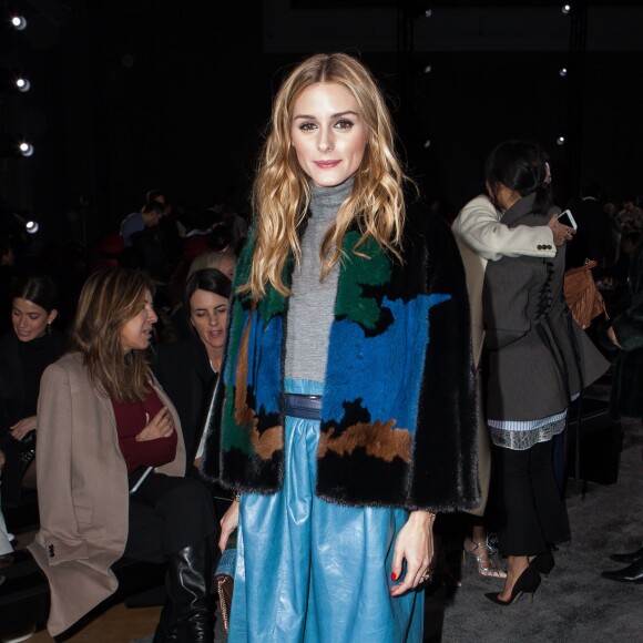 Olivia Palermo assiste au défilé Nina Ricci (collection automne-hiver 2016-2017) au Grand Palais. Paris, le 5 mars 2016.