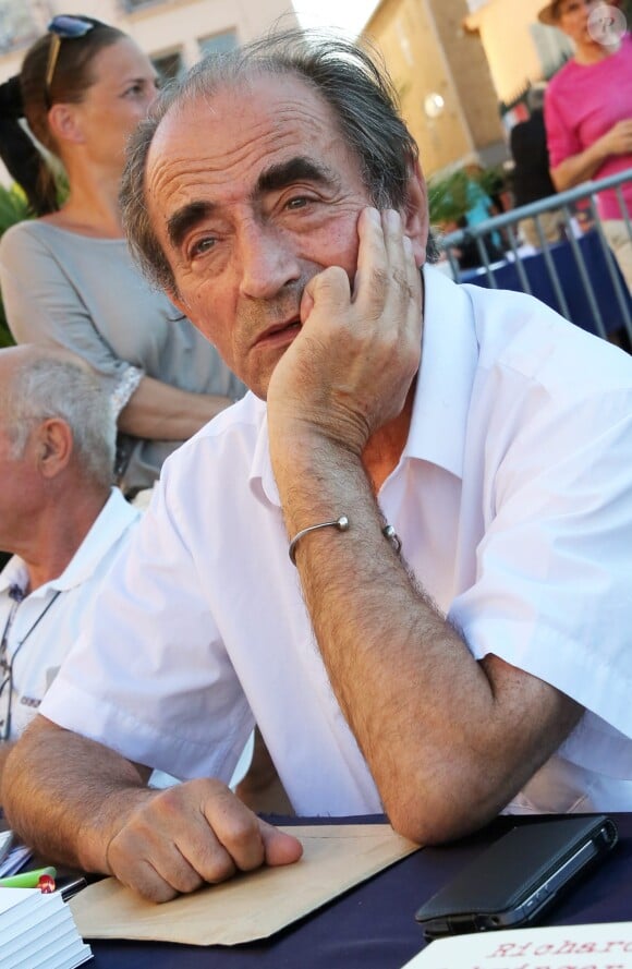Richard Bohringer sur le port de St Tropez le 11 août 2013.
