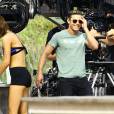 Zac Efron et Alexandra Daddario - Tournage de "Baywatch" à Miami le 5 Mars 2016