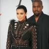 Kim Kardashian (enceinte) et son mari Kanye West - People à la soirée des CFDA Fashion Awards 2015 au Lincoln Center à New York, le 1er juin 2015.