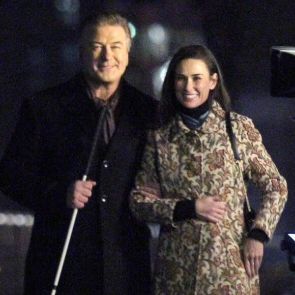 Demi Moore et Alec Baldwin sur le tournage du film 'Blind' à New York, le 22 novembre 2015