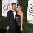 Adam Levine et sa femme Behati Prinsloo aux 72e Golden Globe Awards à Beverly Hills le 11 janvier 2015. Le couple attend pour l'automne 2016 son premier enfant.
