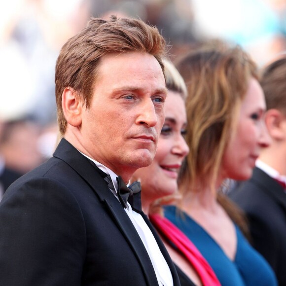 Benoît Magimel - Montée des marches du film "La Tête Haute" pour l'ouverture du 68e Festival du film de Cannes le 13 mai 2015