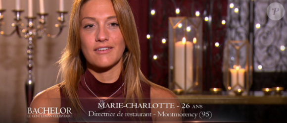 Marie-Charlotte dans Le Bachelor, sur NT1, le lundi 14/03/16