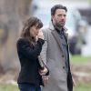 Ben Affleck et sa femme Jennifer Garner, complices dans les rues de Brentwood, le 11 décembre 2014.