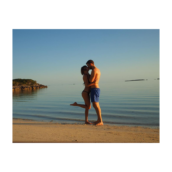 Taylor Swift et son chéri Calvin Harris s'offrent quelques jours de vacances sous le soleil. Photo publiée sur Instagram, le 15 mars 2016.
