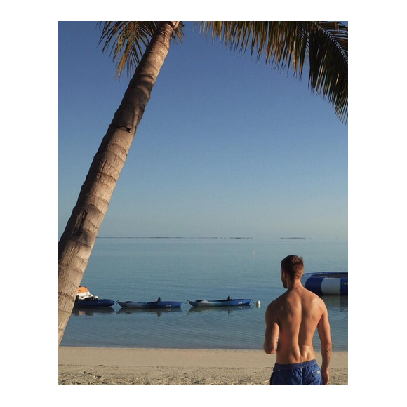 Calvin Harris profite de ses vacances au soleil avec sa chérie Taylor Swift. Photo publiée sur Instagram, le 15 mars 2016.