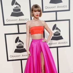 Taylor Swift lors de La 58ème soirée annuelle des Grammy Awards au Staples Center à Los Angeles, le 15 février 2016.