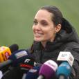 Angelina Jolie, ambassadrice pour les Nations-Unies pour l'Agence des réfugiés, au Liban pour le 5e anniversaire du début de la guerre en Syrie le 15 mars 20