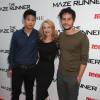 Ki Hong Lee, Patricia Clarkson et Dylan O'Brien lors de l'avant-première de Le Labyrinthe à New York le 15 septembre 2014