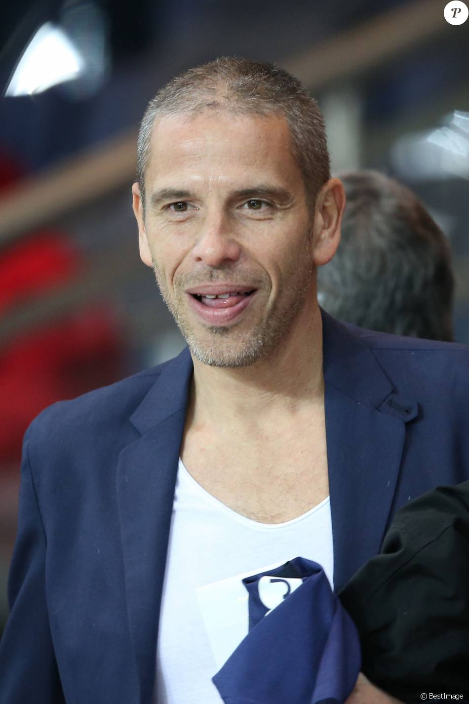 Medi Sadoun Et Son Fils Medi Sadoun - People au match de football PSG - Monaco au Parc des Princes  le 20 mars 2016. © Cyril Moreau/Bestimage - Purepeople