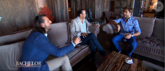 Marco reçoit la visite de ses meilleurs amis Stefano et Aldo dans Bachelor, sur NT1, lundi 21 mars 2016