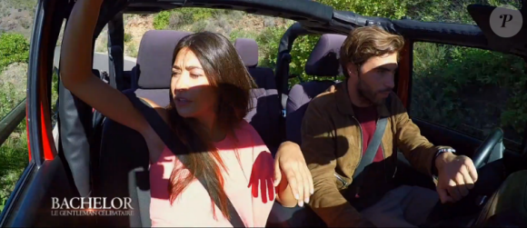 Virée en 4x4 pour Louise et Marco dans Bachelor, sur NT1, lundi 21 mars 2016