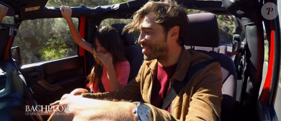 Virée en 4x4 pour Louise et Marco dans Bachelor, sur NT1, lundi 21 mars 2016
