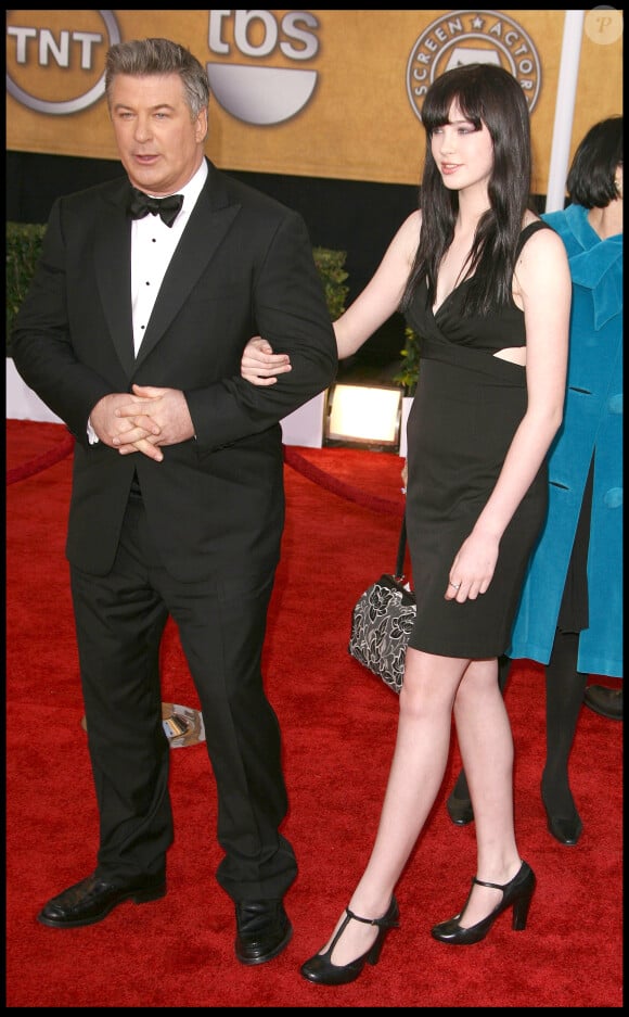 Alec Baldwin avec sa fille Ireland aux Screen Actors Guild Awards 2009.
