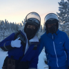 Shanna et Thibault partagent des photos de leur voyage en Laponie.