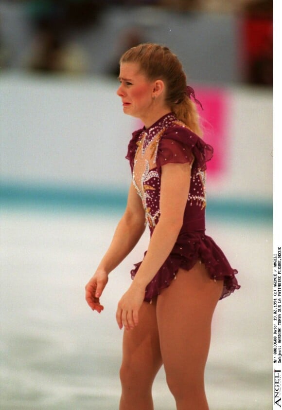 Tonya Harding aux Jeux Olympiques de Lillehammer en Norvège en février 1994.