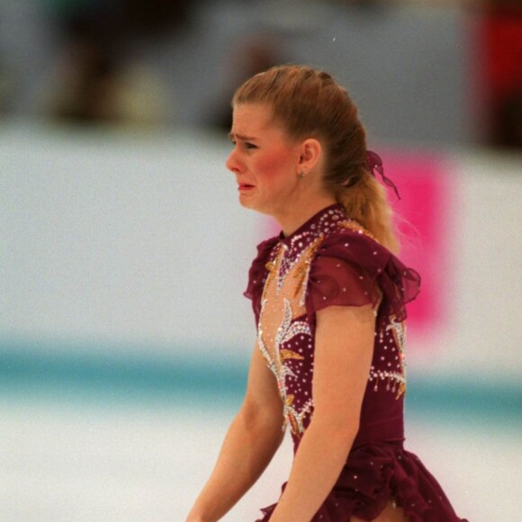 Tonya Harding aux Jeux Olympiques de Lillehammer en Norvège en février 1994.