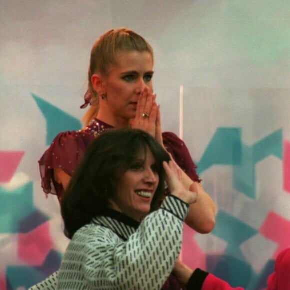 Tonya Harding aux Jeux Olympiques de Lillehammer en Norvège en février 1994.
