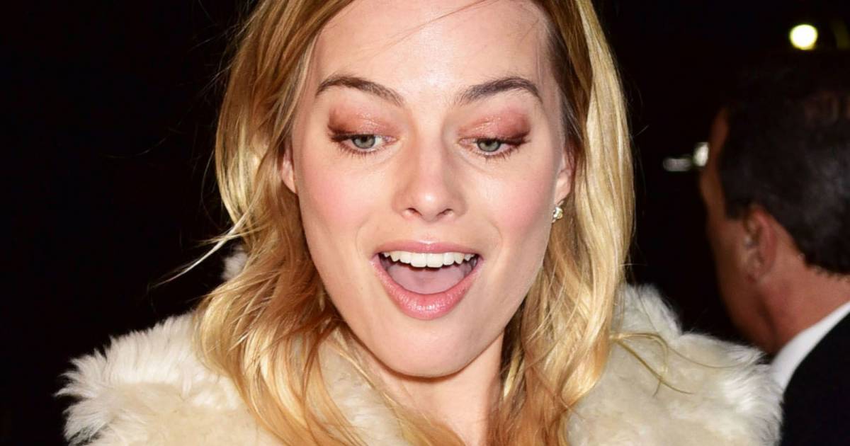 L'actrice Margot Robbie arrive à l'émission Late Show With Stephen