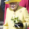 La reine Elizabeth II à la chapelle St George le 27 mars 2016 au château de Windsor pour la messe de Pâques.