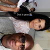 Kourtney et Khloé Kardashian ainsi que son mari Lamar Odom fêtent Pâques en famille. Photo publiée sur Snapchat, le 27 mars 2016.