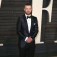 Justin Timberlake à la soirée "Vanity Fair Oscar Party" après la 88ème cérémonie des Oscars à Hollywood, le 28 février 2016.