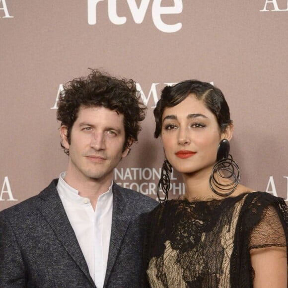 Clément Sibony et Golshifteh Farahani - Première du film "Altamira" à Madrid le 31 mars 2016.