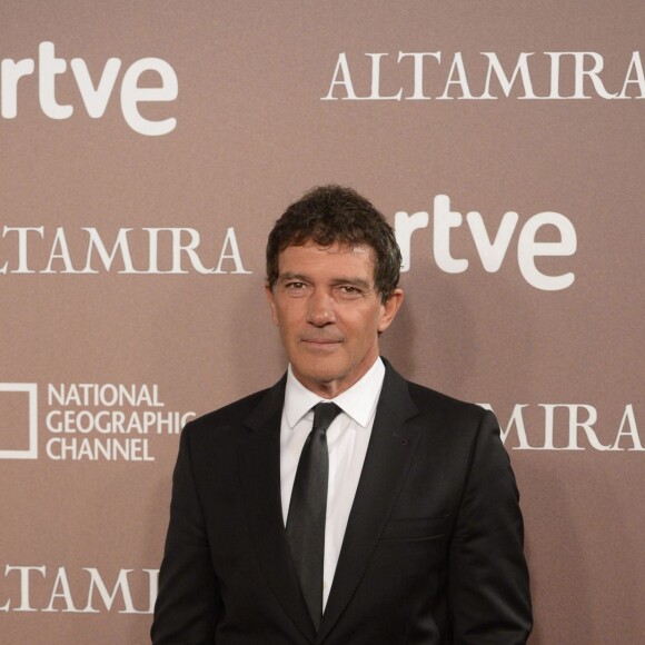 Antonio Banderas - Première du film "Altamira" à Madrid le 31 mars 2016.