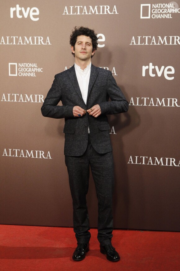Clément Sibony à la première du film Altamira à Madrid, le 31 mars 2016.