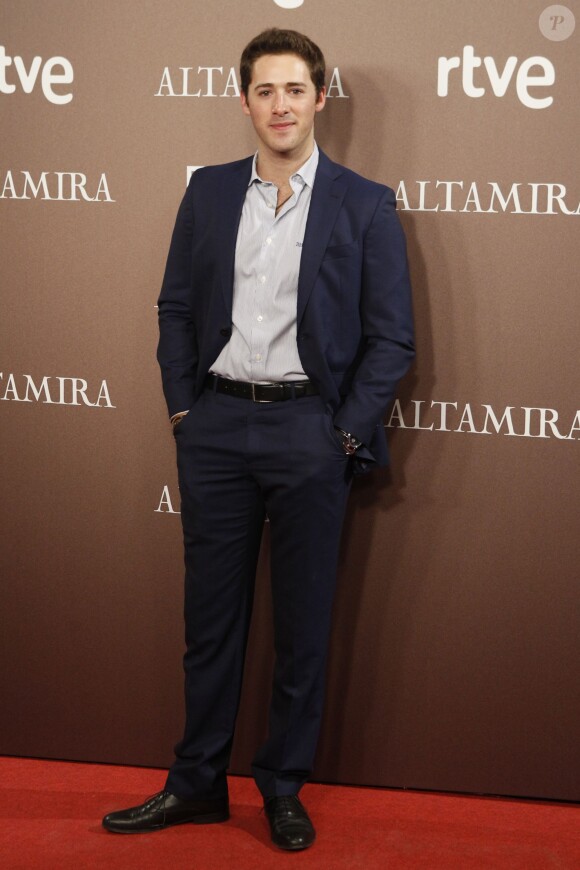 Carlos Camino à la première du film Altamira à Madrid, le 31 mars 2016.