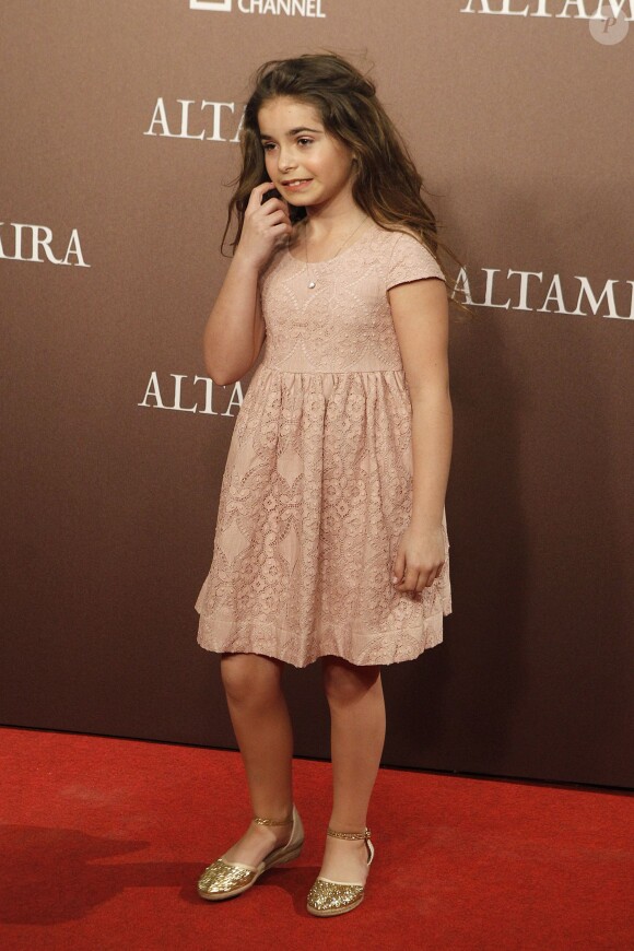 Alegra Allen à la première du film Altamira à Madrid, le 31 mars 2016.